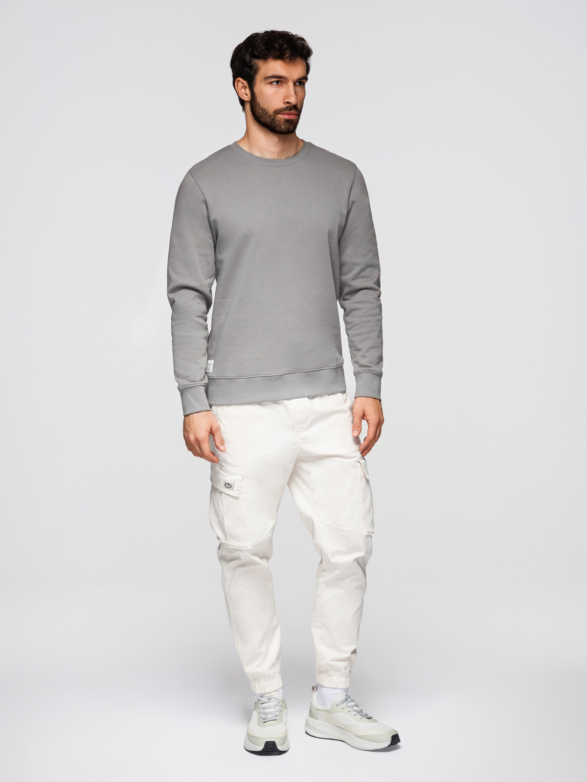 Meeste puuvillane dressipluus ümara kaelusega Ombre Clothing - Image 46