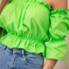 Kesi paljaste õlgadega volangpluus - Thumbnail Image 4