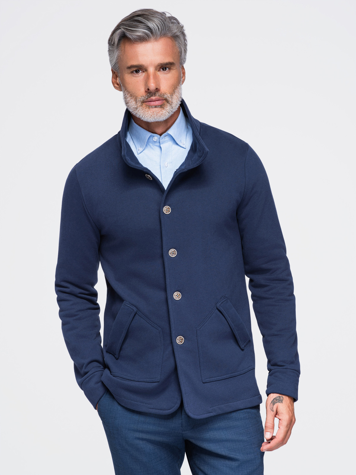 Meeste nööpidega pusa Ombre Clothing - Image 1