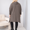 Naiste kapuutsiga puuvillane pusa Kesi Plus Size palmikmustriga - Thumbnail Image 11