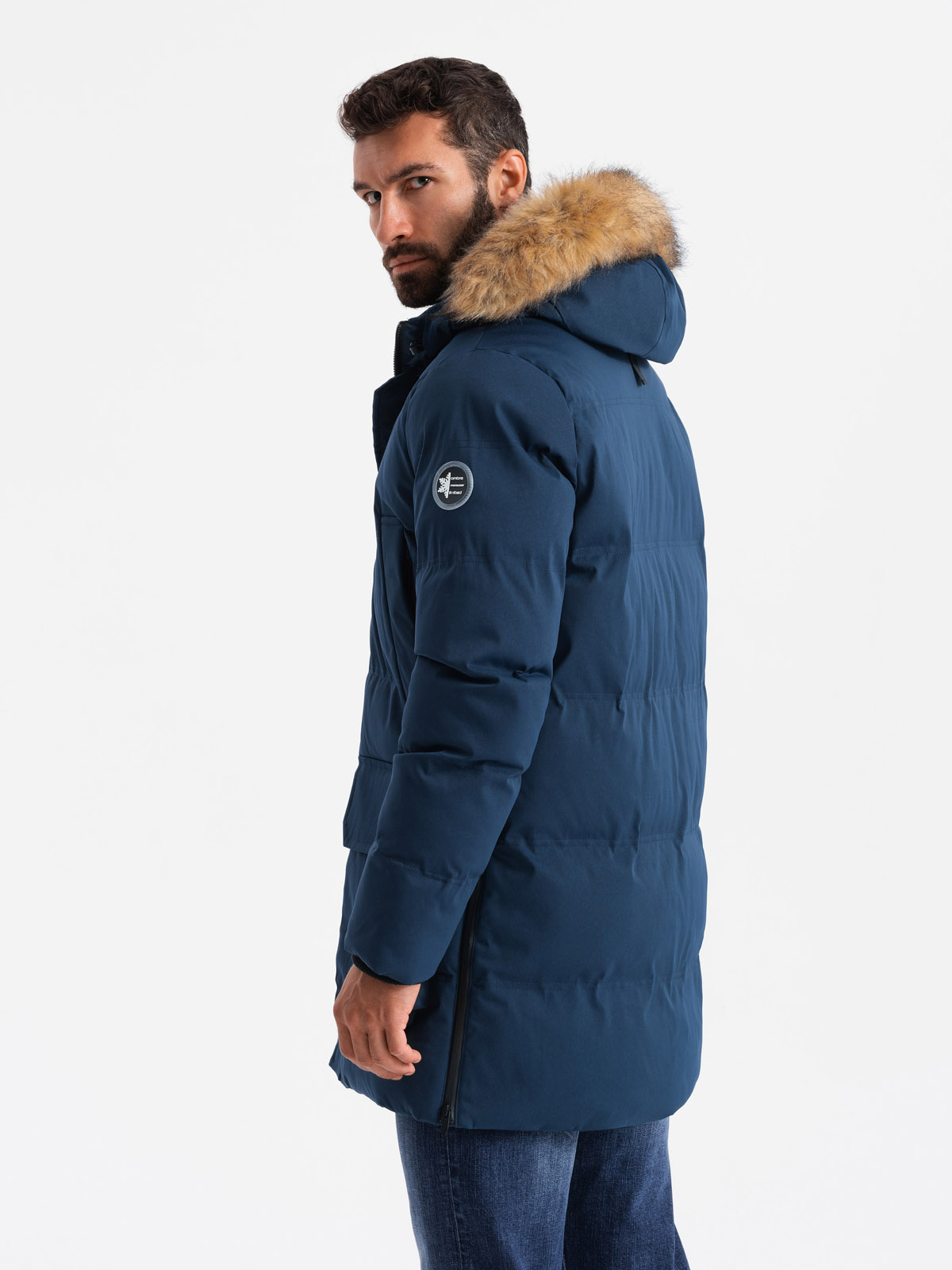 Meeste kapuutsiga talvejope Ombre Clothing - Image 6