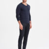 Meeste pikkade varrukatega V-kaelusega särk Ombre Clothing - Thumbnail Image 13