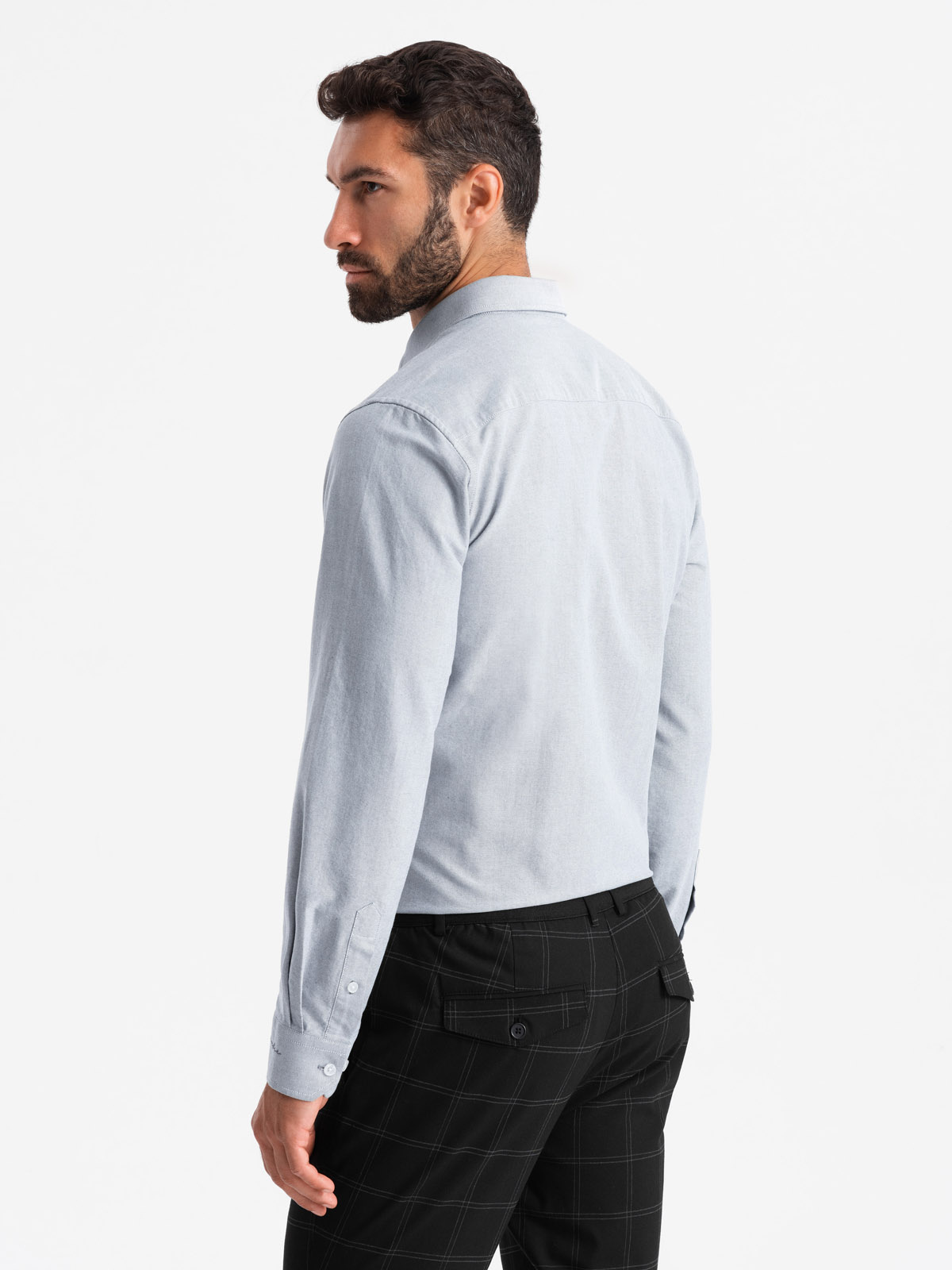 Ombre Clothing meeste pikkade käistega puuvillane triiksärk - Image 16