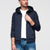 Ombre Clothing meeste lukuga kapuutsiga dressipluus - Thumbnail Image 16