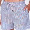 Meeste triibulised ujumispüksid Ombre Clothing seersucker-kangast - Thumbnail Image 3