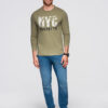 Ombre Clothing meeste pikkade käistega T-särk trükisega - Thumbnail Image 11