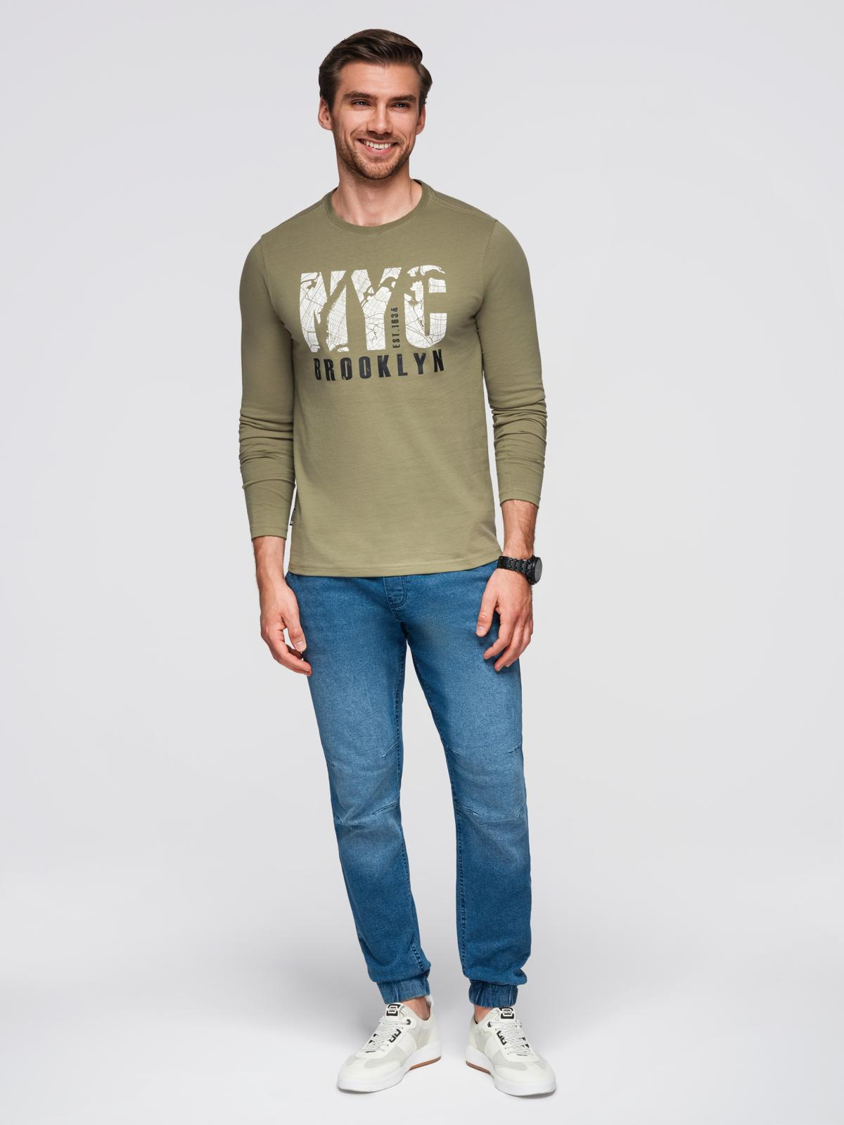 Ombre Clothing meeste pikkade käistega T-särk trükisega - Image 11