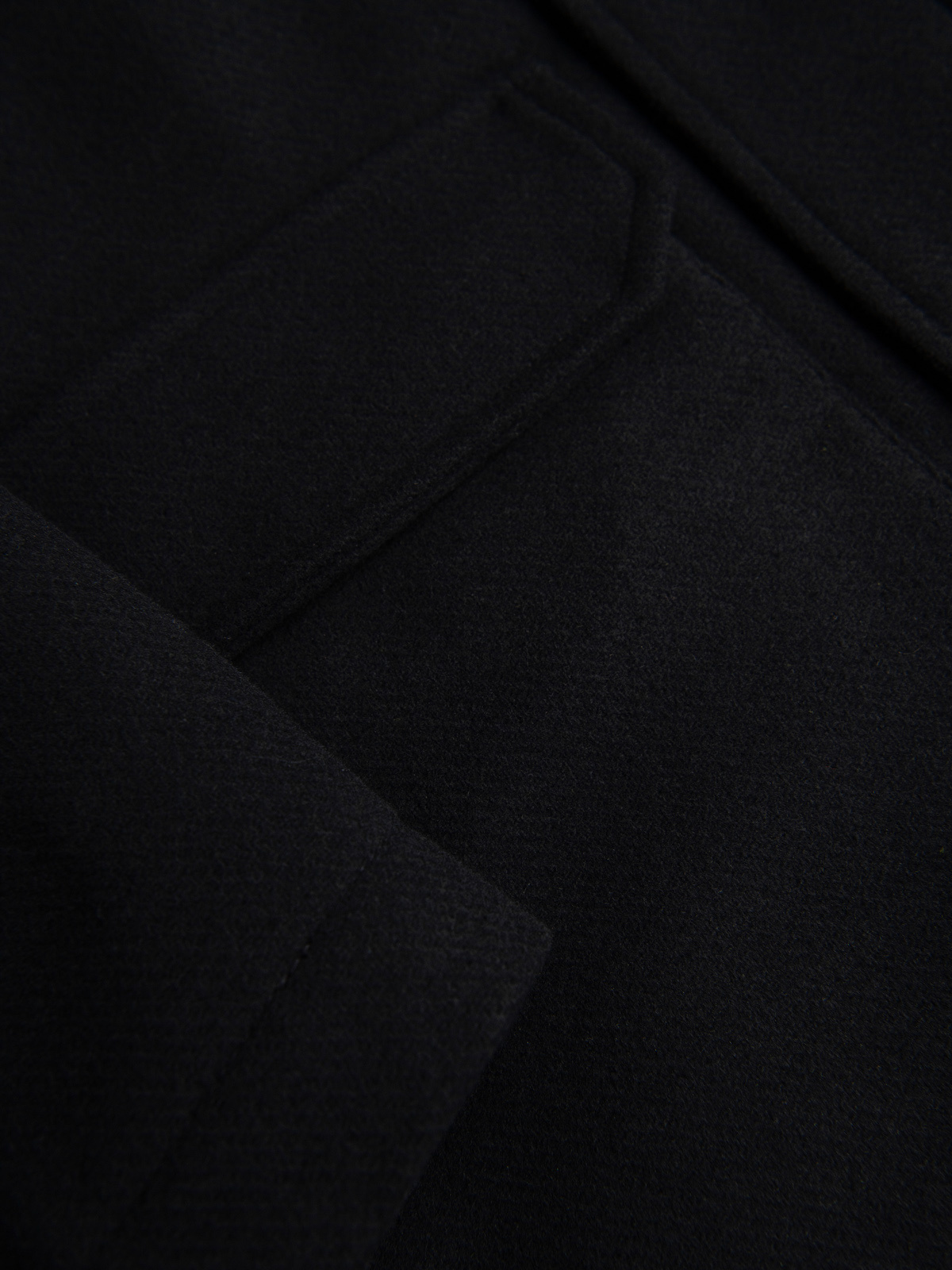 Meeste kapuutsiga villasegust mantel Ombre Clothing - Image 13