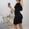 Kesi naiste kleit 3/4-varrukate ja V-kaelusega - Thumbnail Image 23