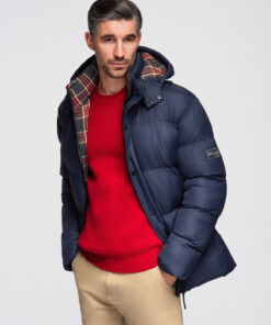 Meeste tepitud kapuutsiga jope Ombre Clothing