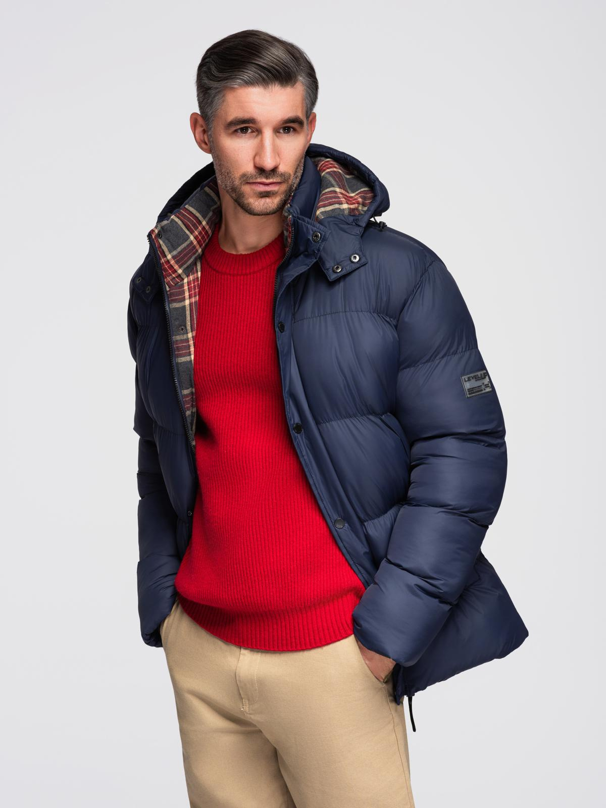 Meeste tepitud kapuutsiga jope Ombre Clothing - Image 1