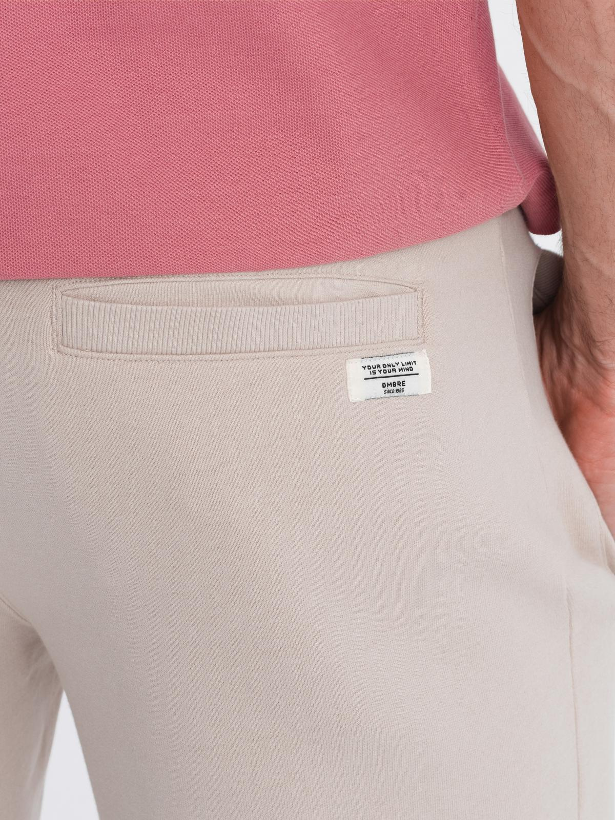 Ombre Clothing meeste kootud lühikesed püksid nööri ja taskutega - Image 2