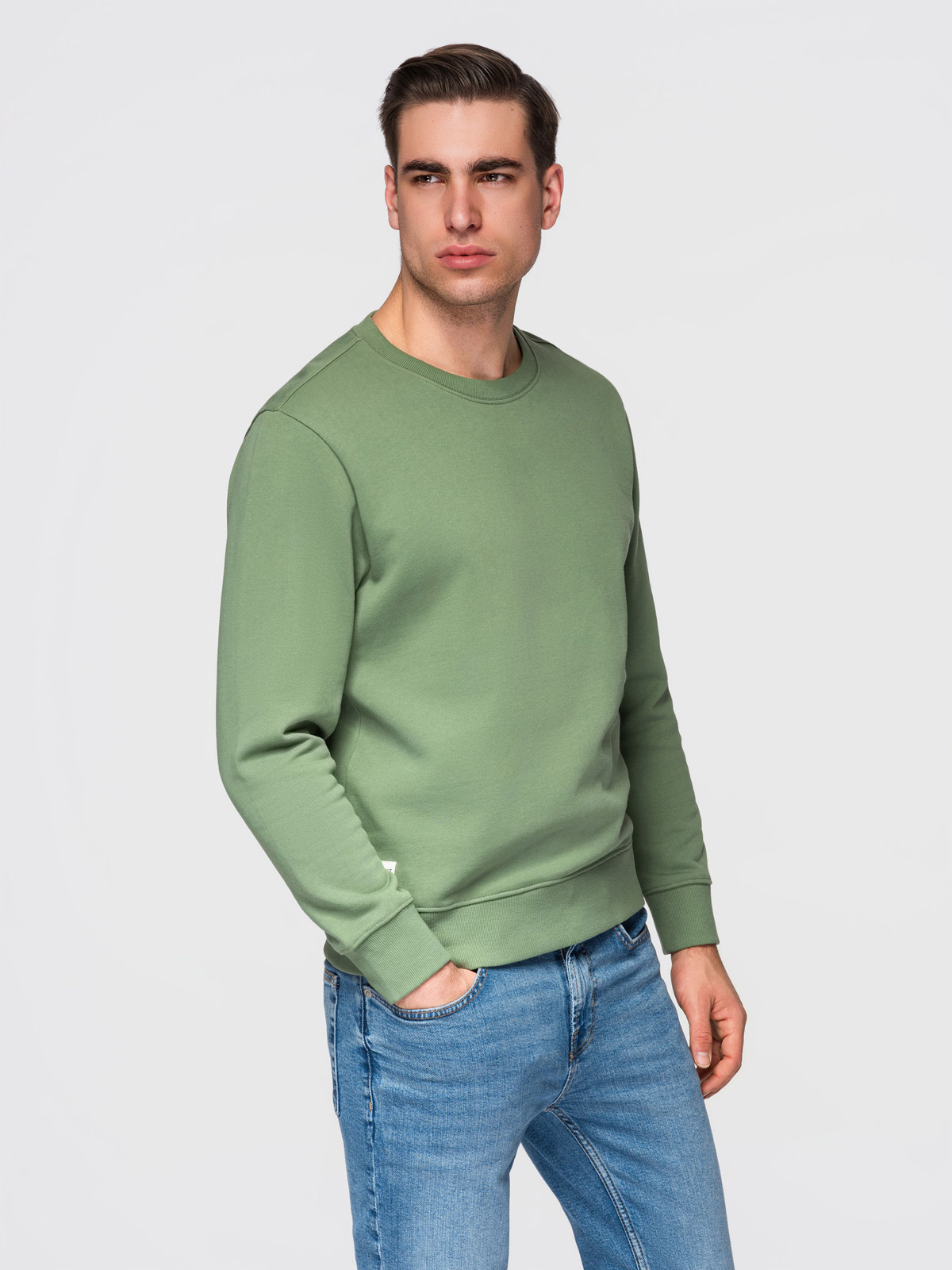 Meeste puuvillane dressipluus ümara kaelusega Ombre Clothing - Image 15