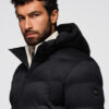 Ombre Clothing meeste kapuutsiga tepitud pikem jope - Thumbnail Image 4