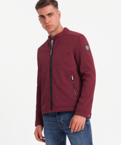 Meeste püstkraega biker-stiilis jope Ombre Clothing