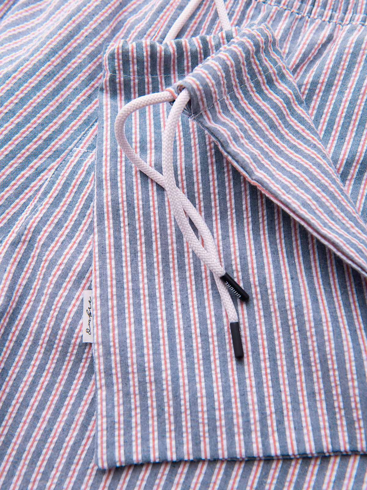 Meeste triibulised ujumispüksid Ombre Clothing seersucker-kangast - Image 12